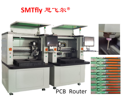 0.1mm قطع الدقة PCB جهاز توجيه مع اليد اليسرى 0.8-2.5mm التوجيه