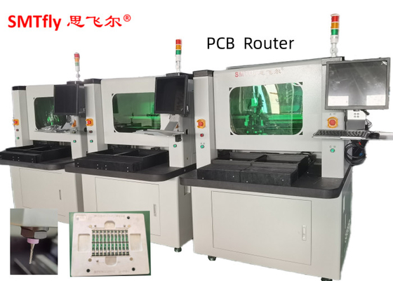 آلة تصنيع ثنائي الفينيل متعدد الكلور / آلة التوجيه Depaneling PCB بدقة 0.01 مم