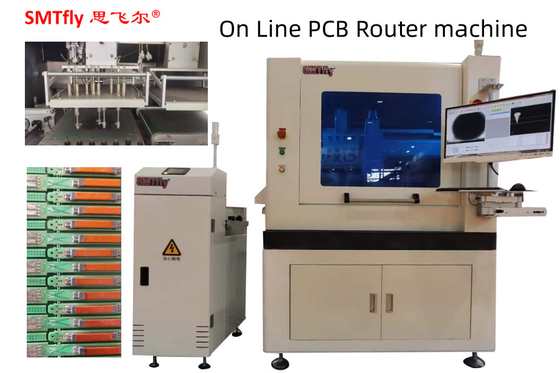 في خط PCB جهاز توجيه 0.5mm سمك لوحة الدوائر المطبوعة CNC