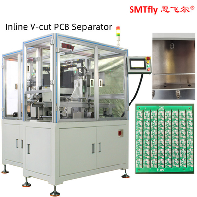 على الخط V آلة قطع Depanel هوائي 3.5 مم V قطع فاصل ثنائي الفينيل متعدد الكلور Depaneling ، PCB Depanelizer