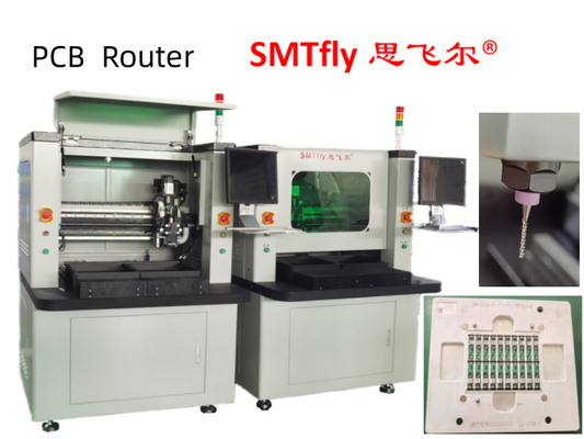 آلة PCB Router 150W 3.5mm سميكة Cnc طحن