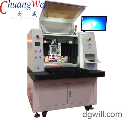 15W ليزر PCB Depaneling Machine طاولة مزدوجة الوضع الصلب ليزر الأشعة فوق البنفسجية