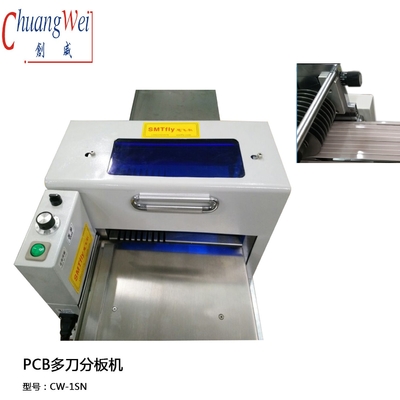 شريط LED MCPCB 400 ملم / ثانية آلة PCB Depaneling 9 أزواج من شفرات قطع