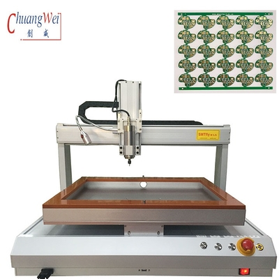 آلة توجيه PCB المكتبية ذات المقعد الواحد مع قطع عالية السرعة حياة خدمة طويلة