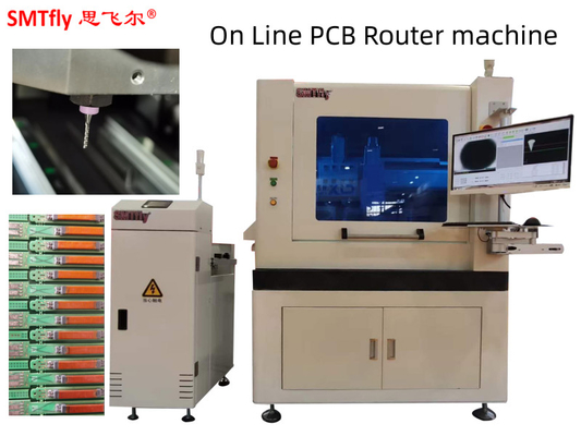 آلة توجيه PCB في الخط 0.5 ملم سمك لوحة الدوائر المطبوعة CNC Spindle 60000rpm