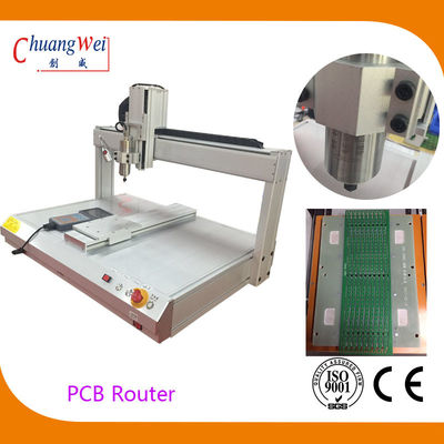 آلة التوجيه PCB عالية السرعة لقطع لوحات PCB البيضاء مع سرعة القطع 500mm / s