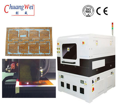 10W UV Optowave Laser PCB آلة فاصل لعدم الاتصال Depaneling